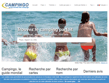 Tablet Screenshot of campingo.com